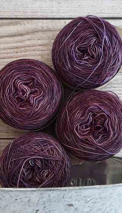 Purple yarns