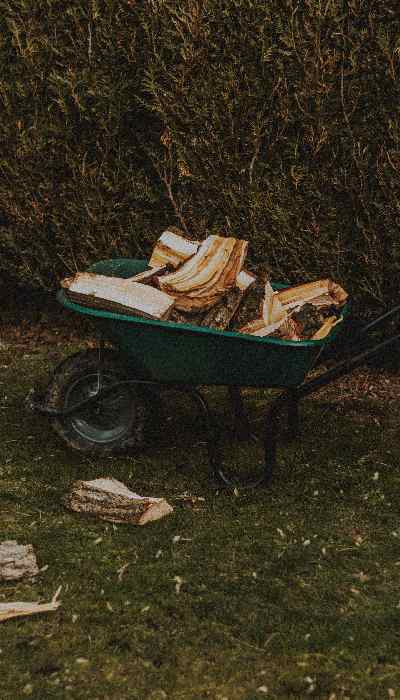 Woods in the wheelbarrow