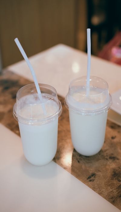 Milk in glass